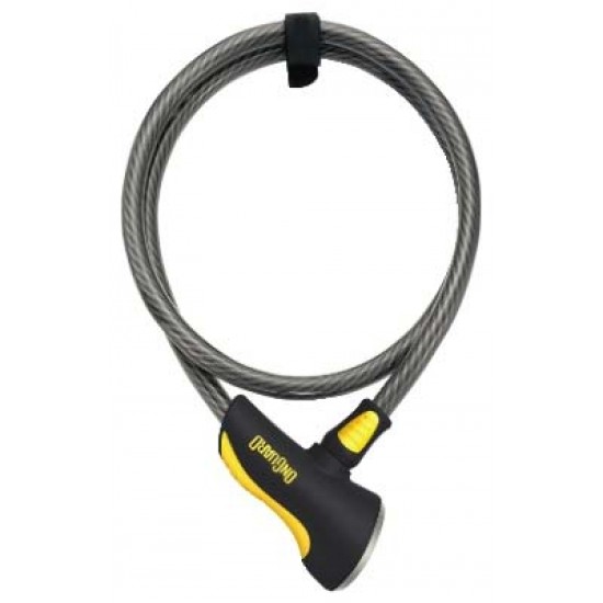 Kabelslot OnGuard Akita - 185cm x 12mm Grijs 