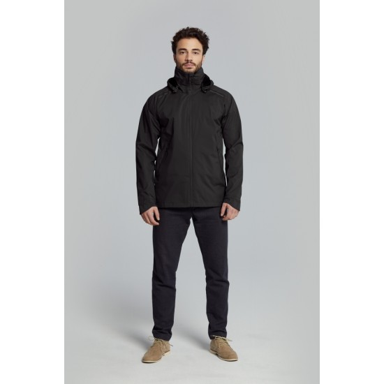 Regenjas Basil Skane - Heren Jet Black