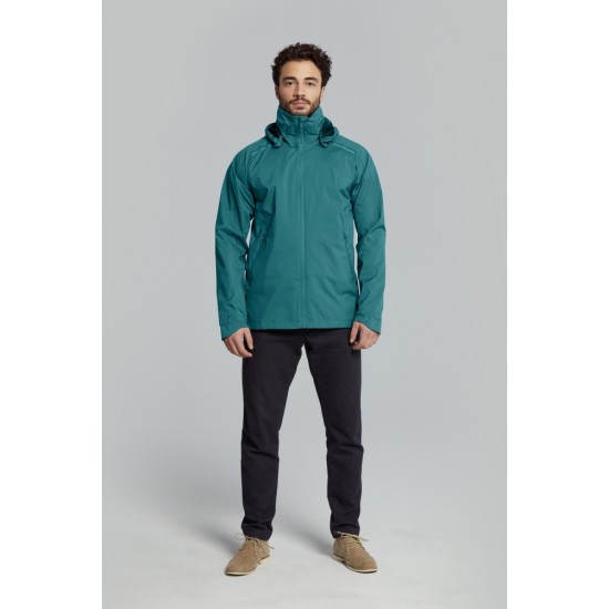 Regenjas Basil Skane - Heren Teal Green