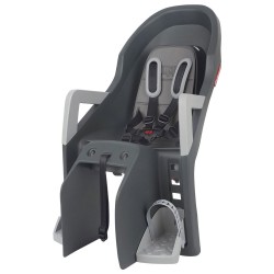 Achterzitje Polisport Guppy Maxi+ - Dragerbevestiging Grijs/Zilver 