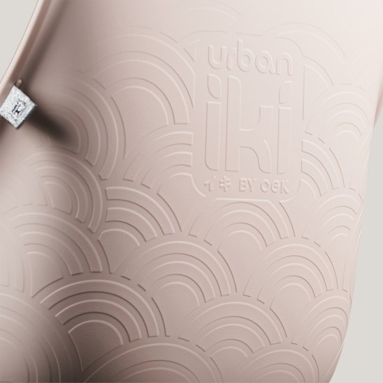 Achterzitje Urban Iki Ta-ke - Framebevestiging Sakura Pink/Kurumi Brown 