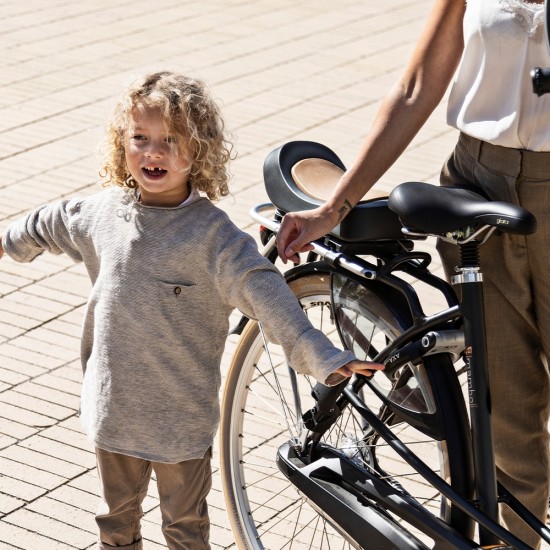 Achterzitje Urban Iki Junior - Met Bevestiging Bincho Black/Kurumi Brown 