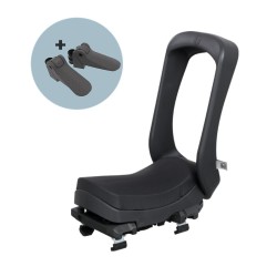 Achterzitje Urban Iki Junior - Met Bevestiging Bincho Black/Kurumi Brown 