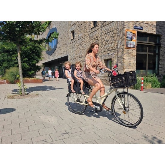 Azor Tweelingfiets Longtail fiets met 3V & 2 Yepp Zitjes