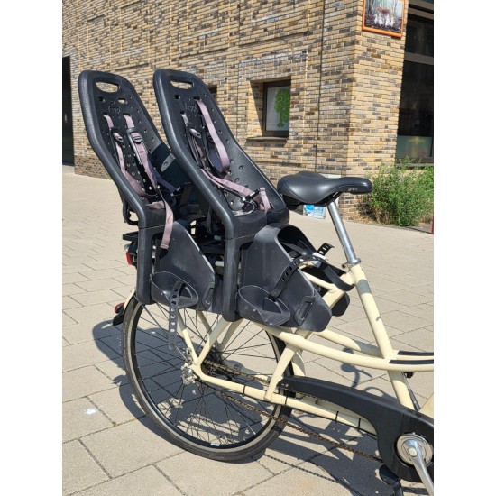 Azor Tweelingfiets Longtail fiets met 3V & 2 Yepp Zitjes