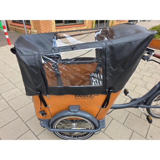 Elektrische Babboe Go hondenbakfiets met toebehoren