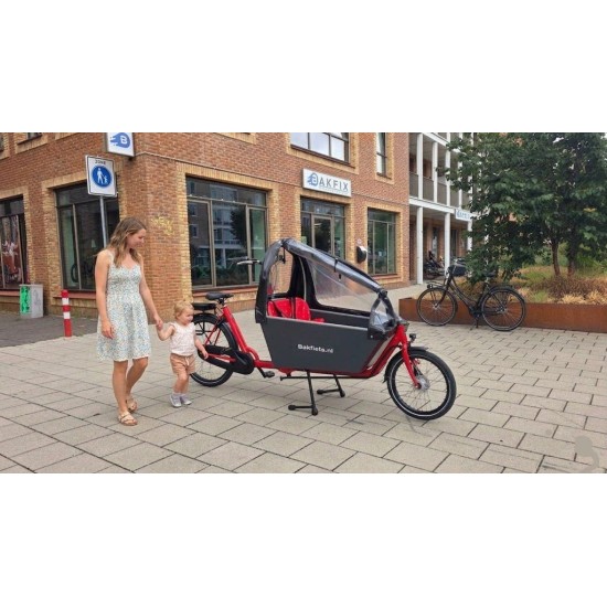 Niet elektrische Bakfiets(.)nl lang met Regentent - Niet Ele