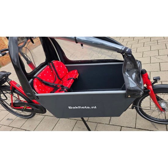 Niet elektrische Bakfiets(.)nl lang met Regentent - Niet Ele