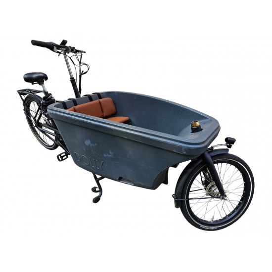 Dolly Bakfiets kussenset, model Evi, kleur cognac, 3 cm dikke skyleer bakfiets kussens