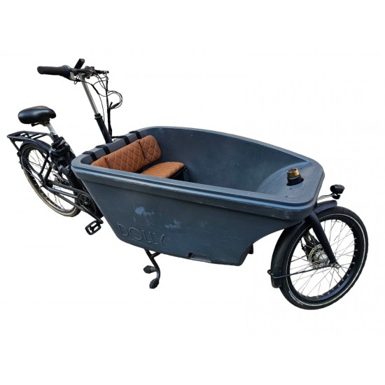 Dolly Bakfiets kussenset, model Capi, kleur cognac, 3 cm dikke skyleer bakfiets kussens