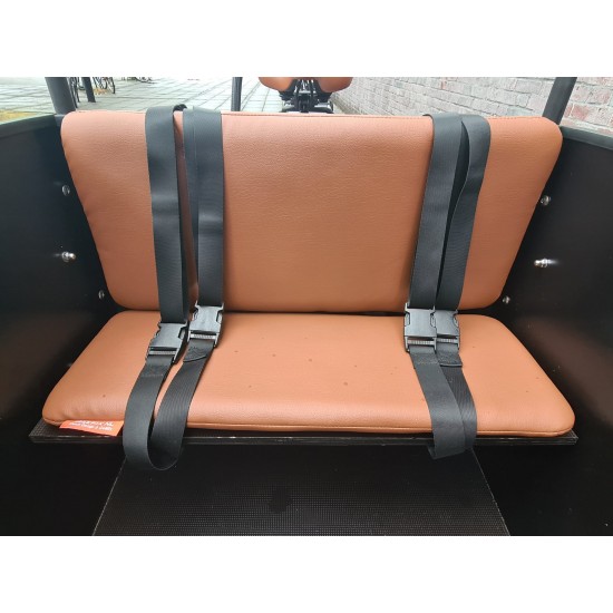 Troy Bakfiets kussenset model Evi kleur cognac