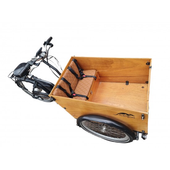 Cangoo Easy bakfiets kussenset model Capi kleur cognac