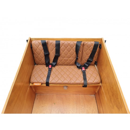 Cangoo Easy bakfiets kussenset model Capi kleur cognac