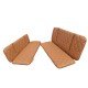 Cangoo Easy bakfiets kussenset model Capi kleur cognac
