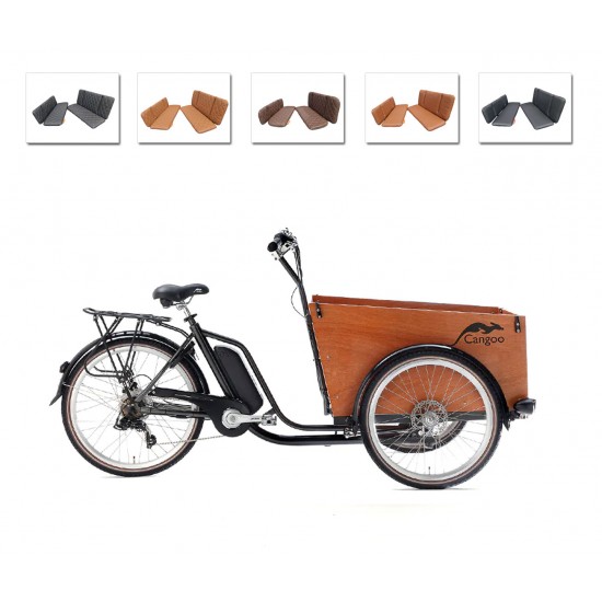 Cangoo Easy bakfiets kussenset model Evi kleur cognac