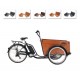 Cangoo Easy bakfiets kussenset model Evi kleur cognac
