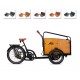 Cangoo Noon bakfiets kussenset model Capi kleur cognac