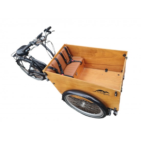Cangoo Easy bakfiets kussenset model Evi kleur cognac