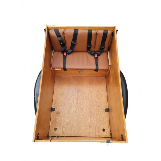 Cangoo Easy bakfiets kussenset model Evi kleur cognac