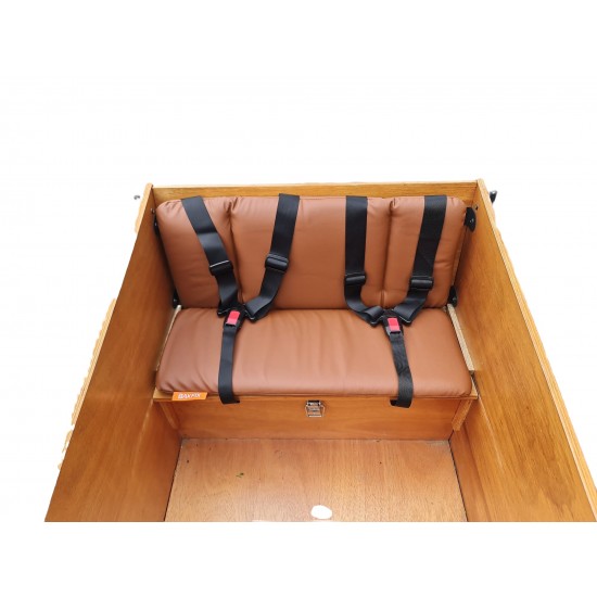 Cangoo Easy bakfiets kussenset model Evi kleur cognac