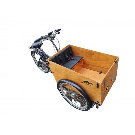 Cangoo Easy bakfiets kussenset model Evi kleur zwart