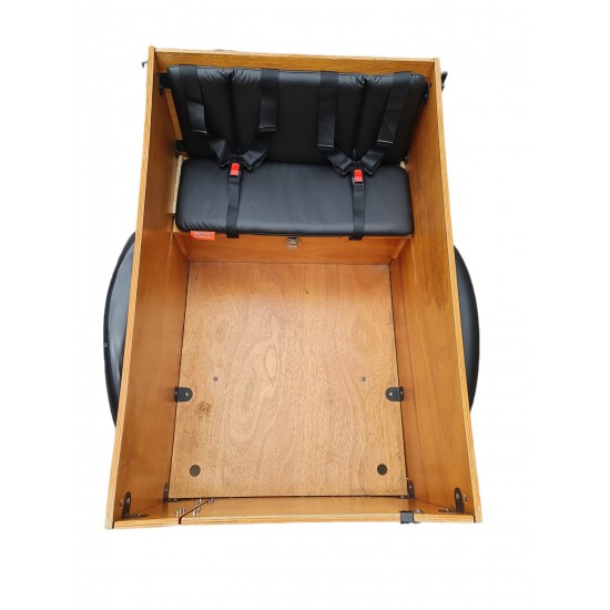 Cangoo Easy bakfiets kussenset model Evi kleur zwart