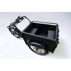 Kussenset geschikt voor Troy bakfiets model Capi kleur zwart