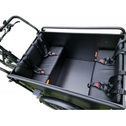 Kussenset geschikt voor Troy Bakfiets model Evi kleur zwart