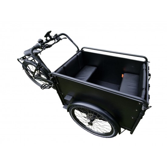 Troy Bakfiets kussenset model Evi kleur zwart