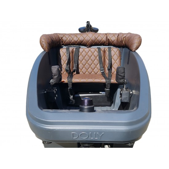 Dolly bakfiets kussenset Capi Extralux kleur donkerbruin