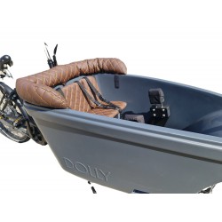 Dolly bakfiets kussenset Capi Extralux kleur donkerbruin