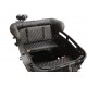 Vogue Carry 2 Bakfiets kussenset, model Capi Extralux, kleur zwart, 3 cm dikke skyleer bakfiets kussens