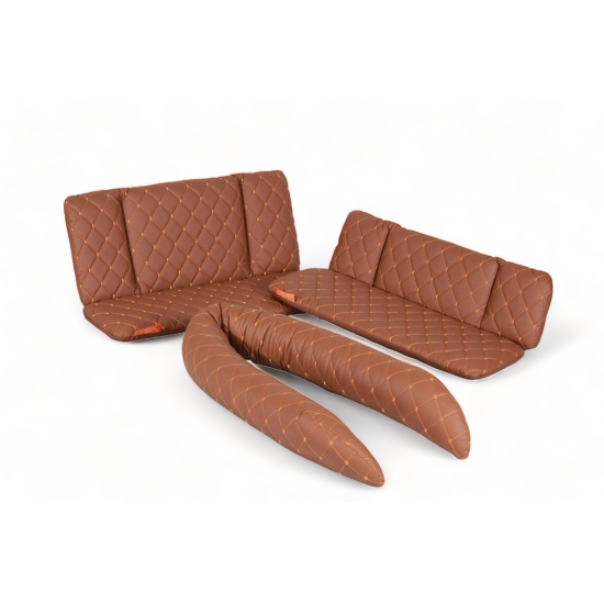 Babboe Big Bakfiets kussenset model Capi kleur cognac