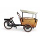 Vogue Carry 3 bakfiets zonnedak zwarte zonneluifel