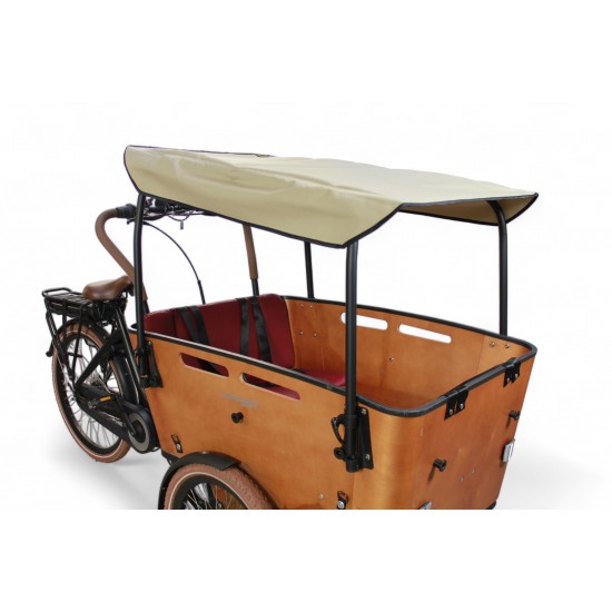 Vogue Carry 3 bakfiets zonnedak zwarte zonneluifel