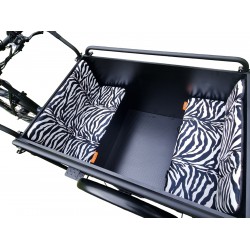 Kussenset geschikt voor Troy Bakfiets model Evi kleur zebra