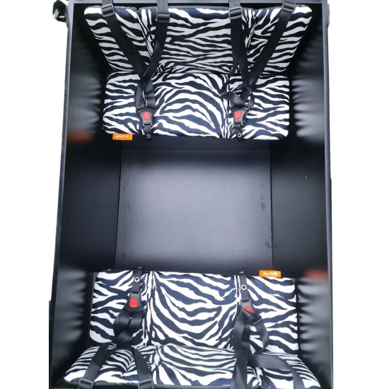 Troy Bakfiets kussenset model Evi kleur zebra