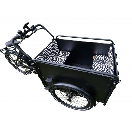 Troy Bakfiets kussenset model Evi kleur zebra