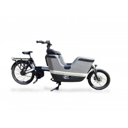 Kussenset geschikt voor Gazelle Makki model Capi kleur zwart-wit skyleer bakfiets kussens