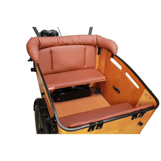 Vogue Carry 3 Bakfiets Exclusief kussenset model Evi kleur cognac