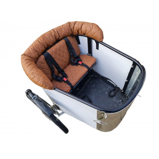 Nihola bakfiets kussenset model Capi Extralux kleur cognac