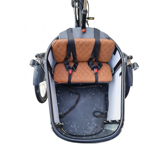 Nihola bakfiets kussenset model Capi kleur cognac