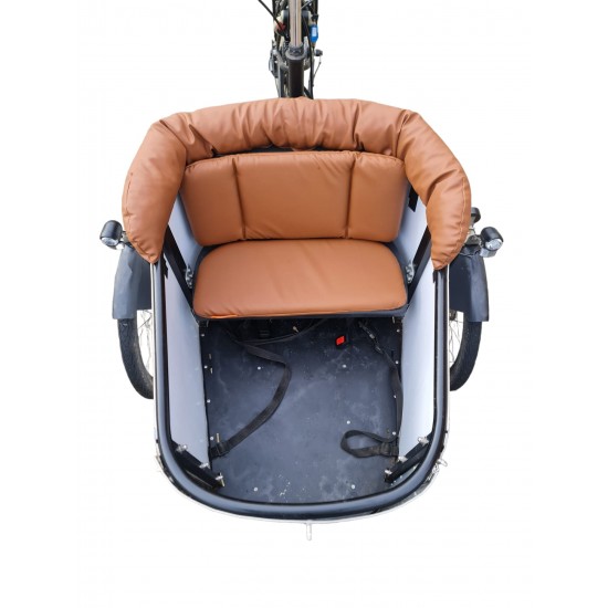 Nihola bakfiets kussenset model Evi Extralux kleur cognac