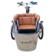 Nihola bakfiets kussenset model Evi Extralux kleur cognac