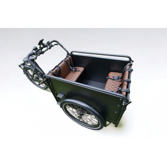 Troy Bakfiets kussenset model Capi kleur donkerbruin