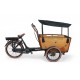 Vogue Superior 3 bakfiets zonnedak zwarte zonneluifel
