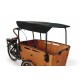Vogue Superior 3 bakfiets zonnedak zwarte zonneluifel