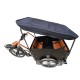 Troy bakfiets zonnedak zwarte kleur zonneluifel