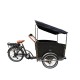 Troy bakfiets zonnedak zwarte kleur zonneluifel