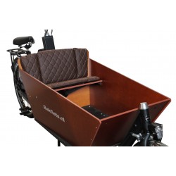 Bakfiets kussenset geschikt voor Bakfiets.nl Cargo Bike Capi donkerbruin
